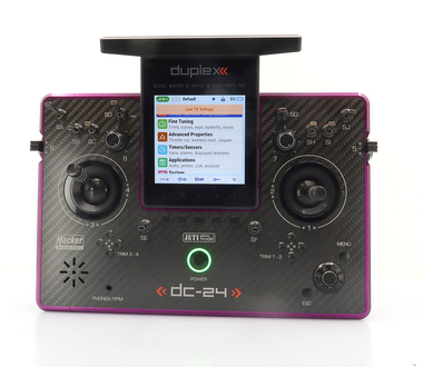 Vysílač Duplex DC-24II Carbon Line Purple elox Rev.2